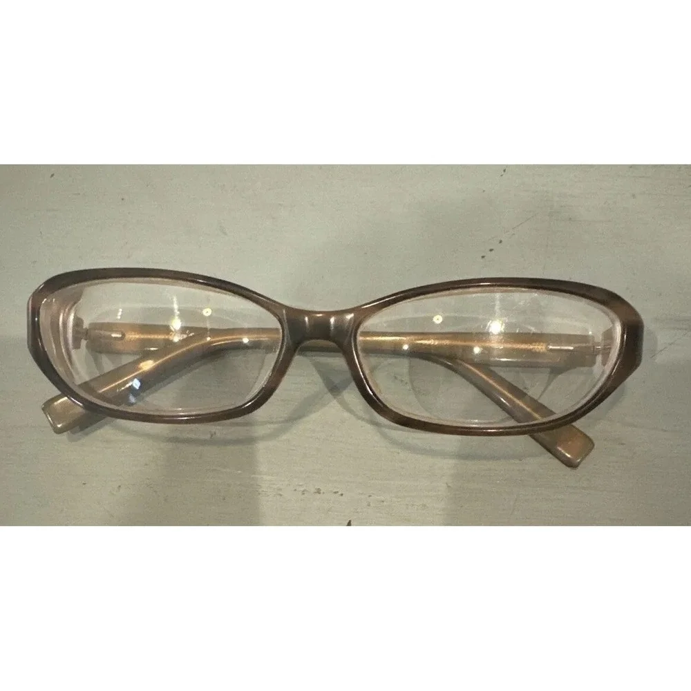 Juicy‎ Couture Brown Tortoise Crown Logo Optical Glasses Frames Women
